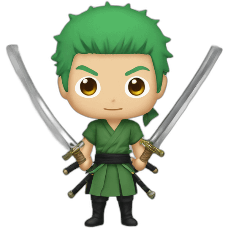 Roronoa Zoro 3 swords emoji