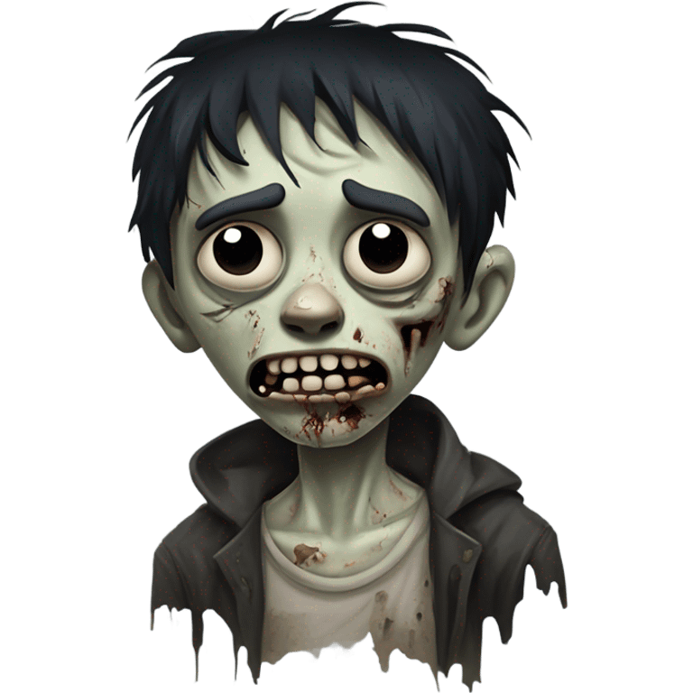 zombie black haired boy emoji