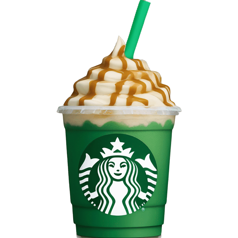 starbucks caramel frappuccino  emoji