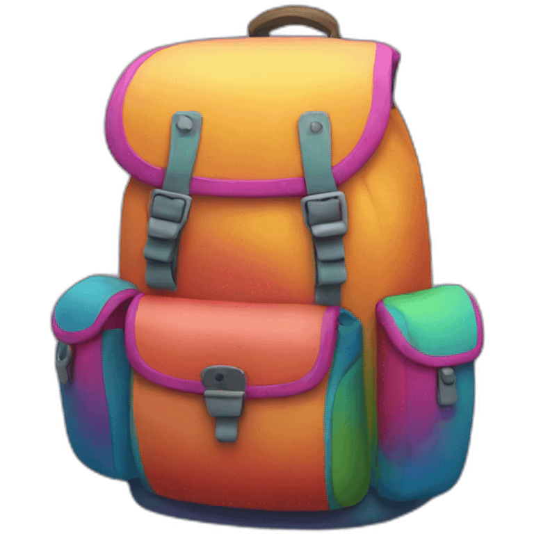 colorfull backpack emoji