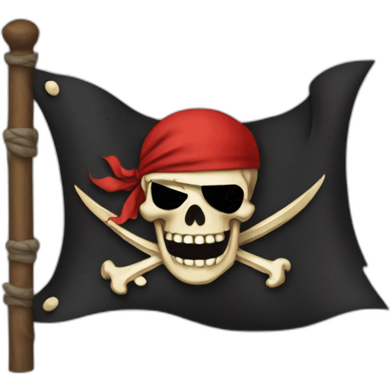 Drapeau de pirate emoji