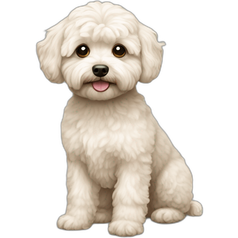 Dog maltipoo emoji