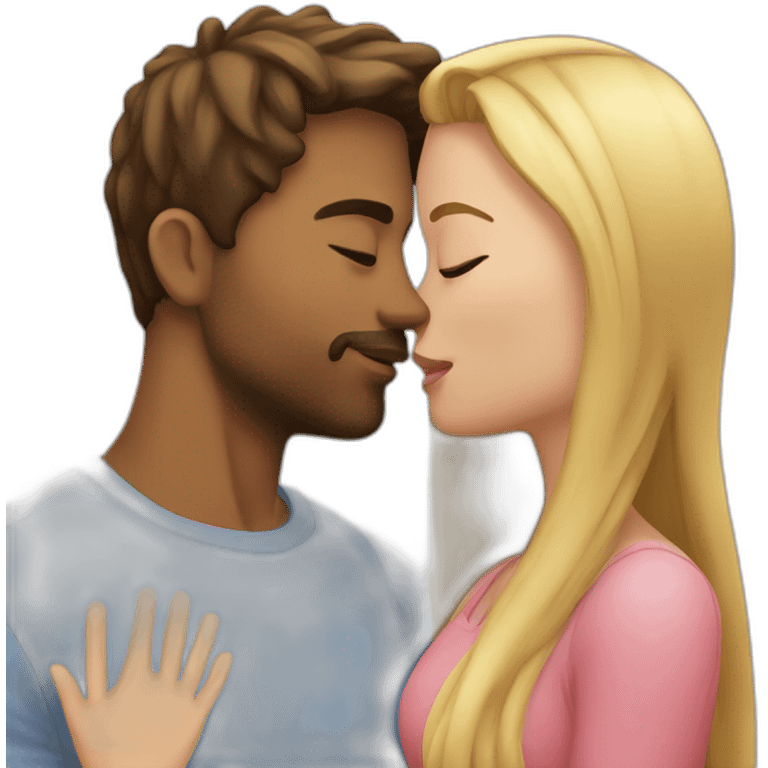 Me kissing my girlfriend  emoji