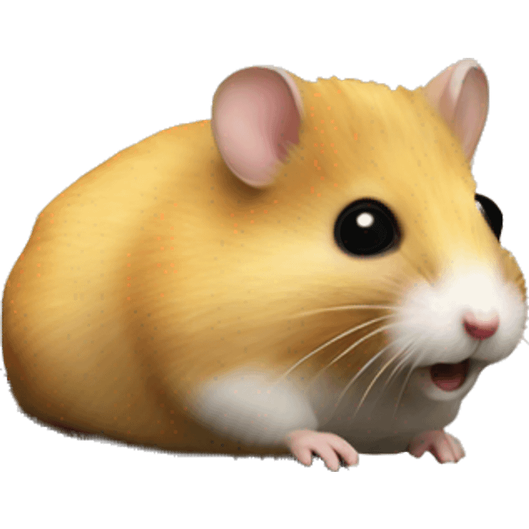 Hamster on a Mitsubishi lancer black  emoji