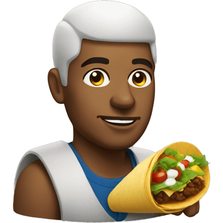 Dominican Man with taco emoji