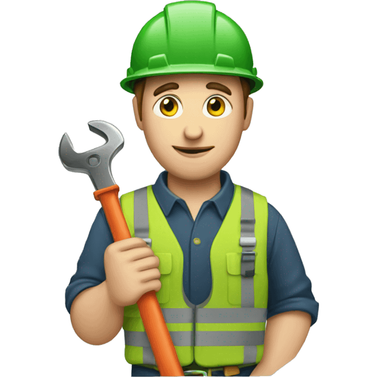  Irish worker with a wrench in his hands emoji