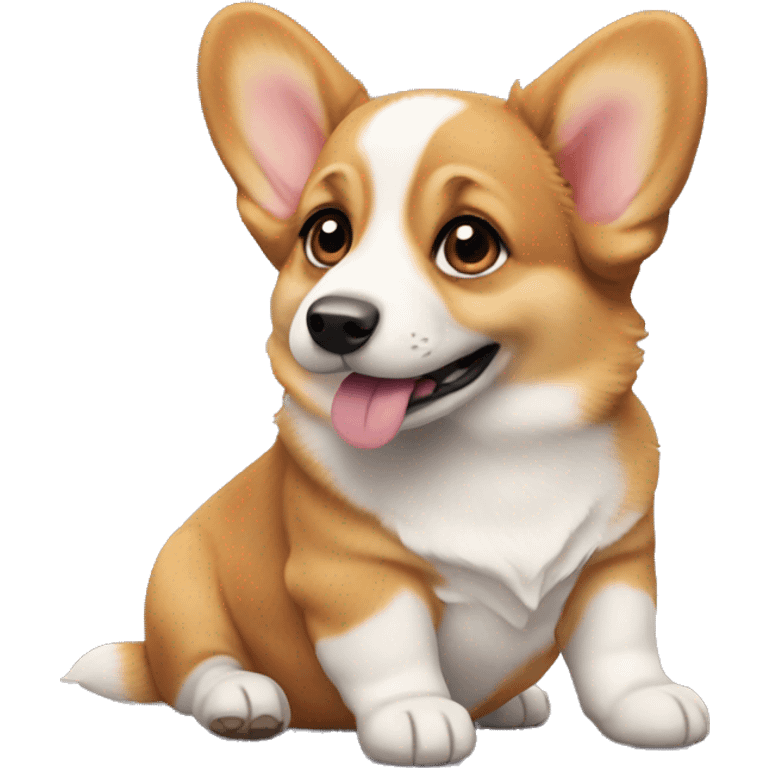 Corgi puppy emoji