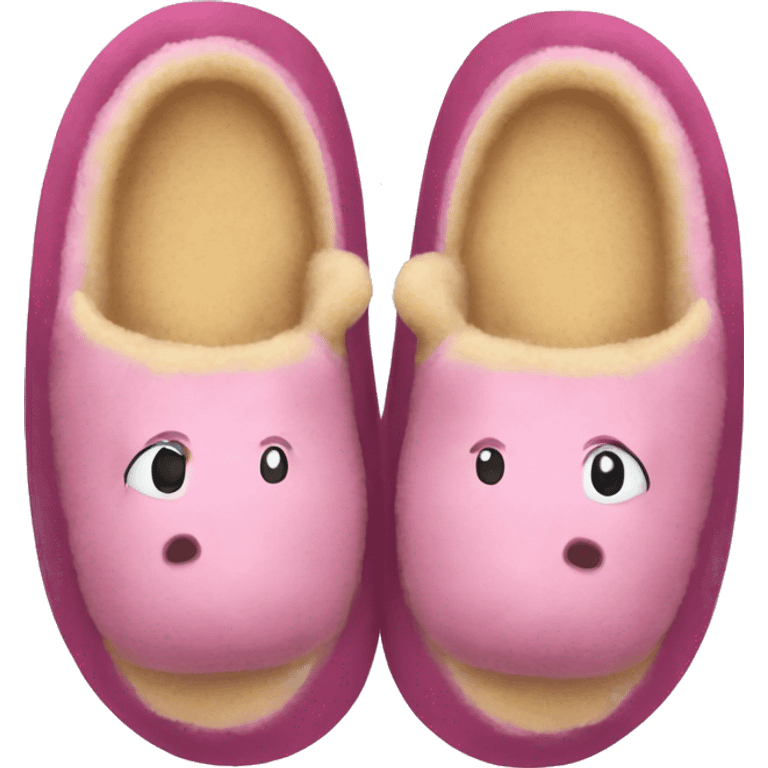 Cute cumfy slippers  emoji