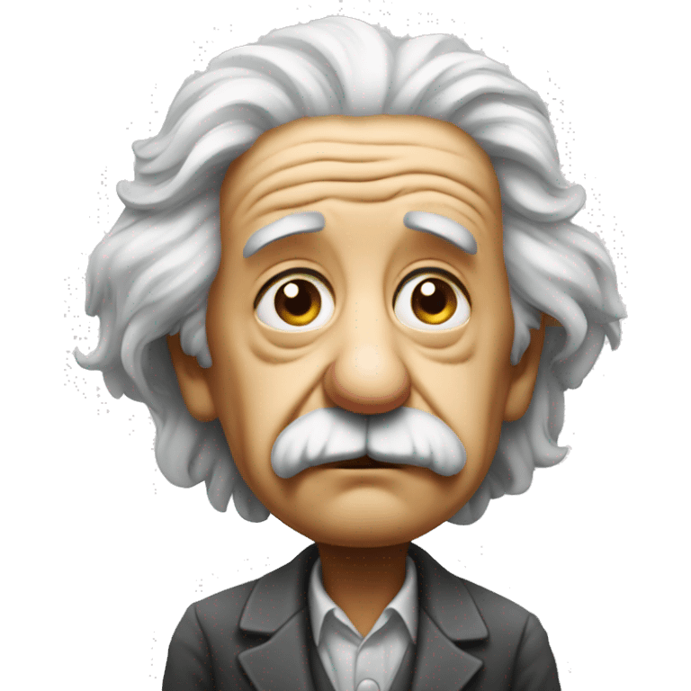 albert einstein sad emoji