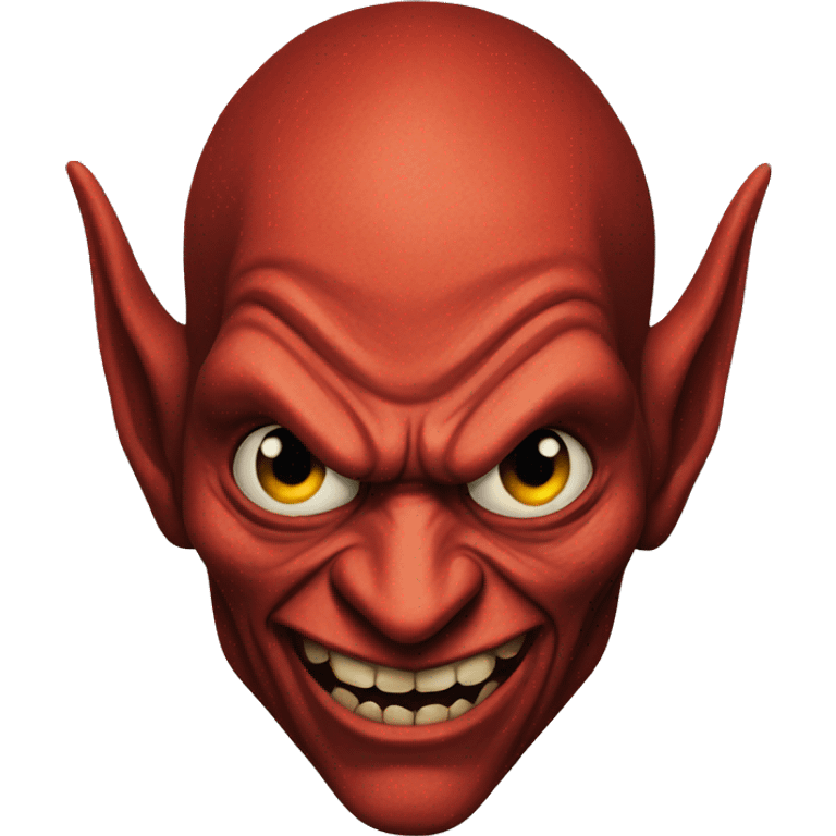 A red goblin  emoji