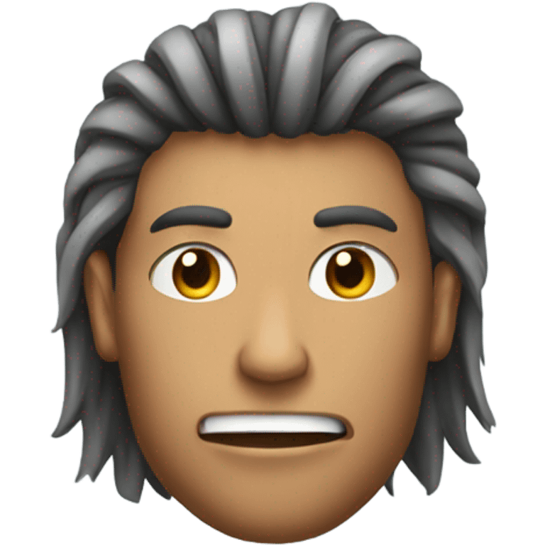 Football goal with hair on top emoji