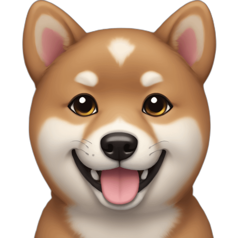 cute black shiba puppy emoji