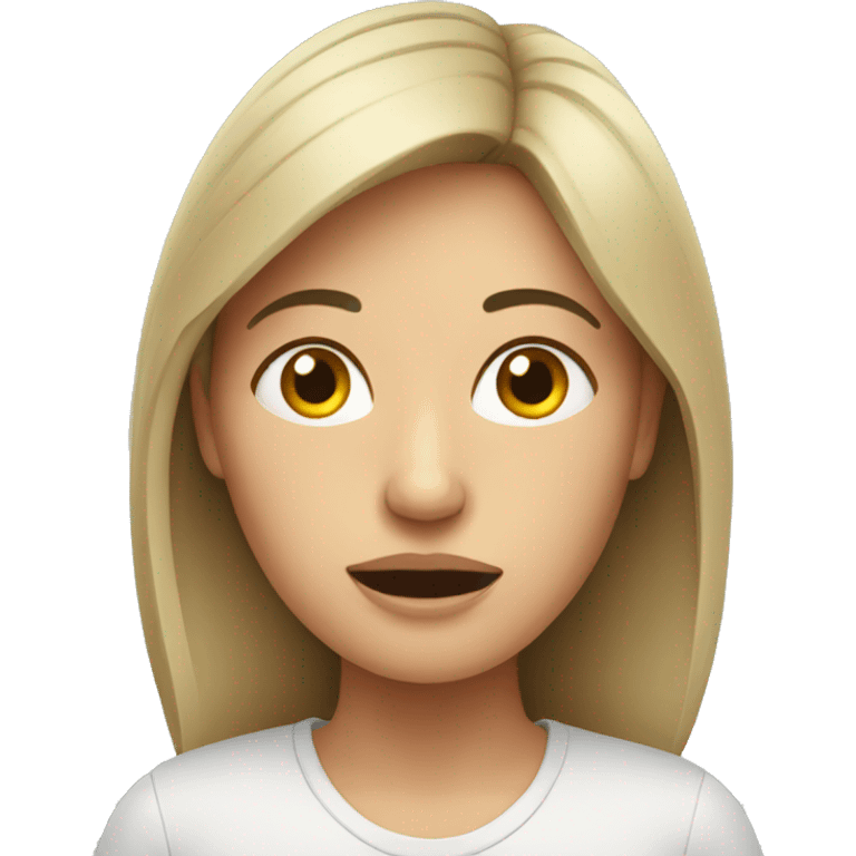 woman in stress emoji