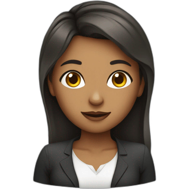 Cute women as a social media manager emoji