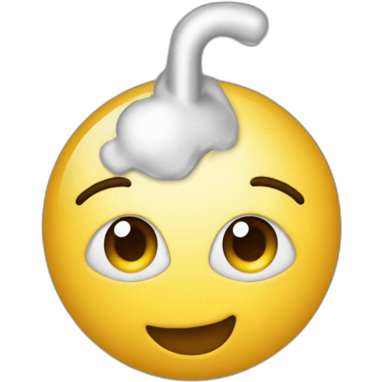 Cœur avec un point en dessous et une auréole au dessus emoji