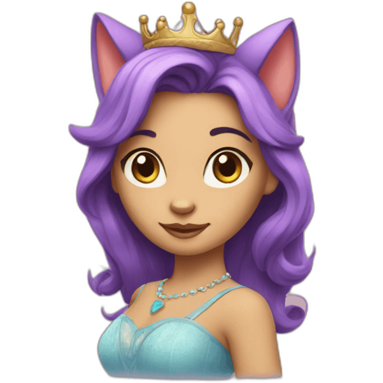 cat princess emoji