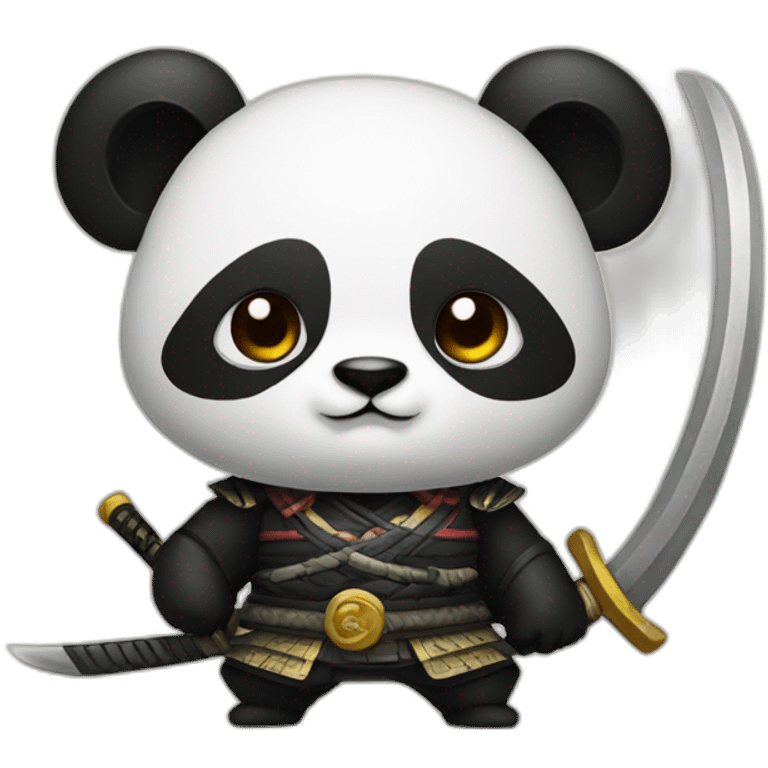 panda samurai emoji