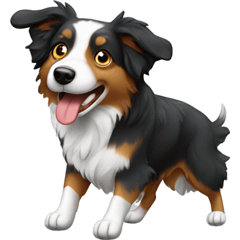 Anvil with Jumping Australian shepherd  emoji