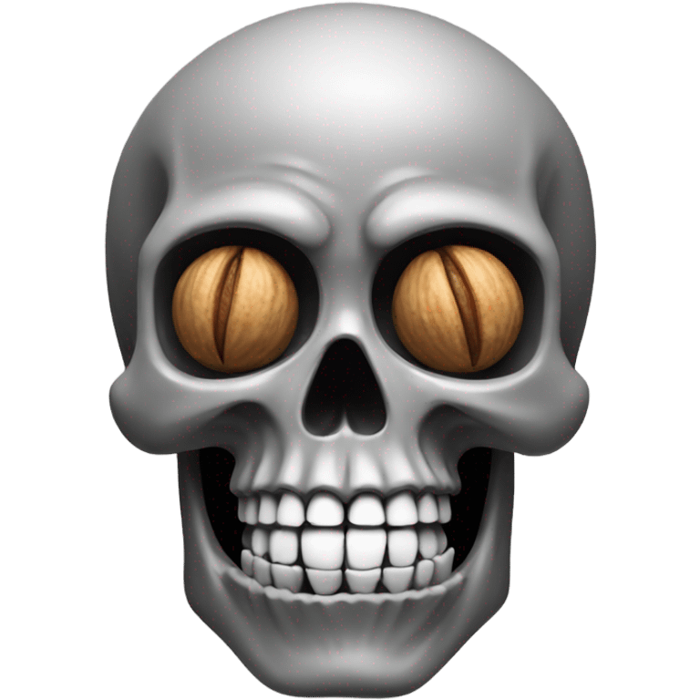 Skull with nut emoji