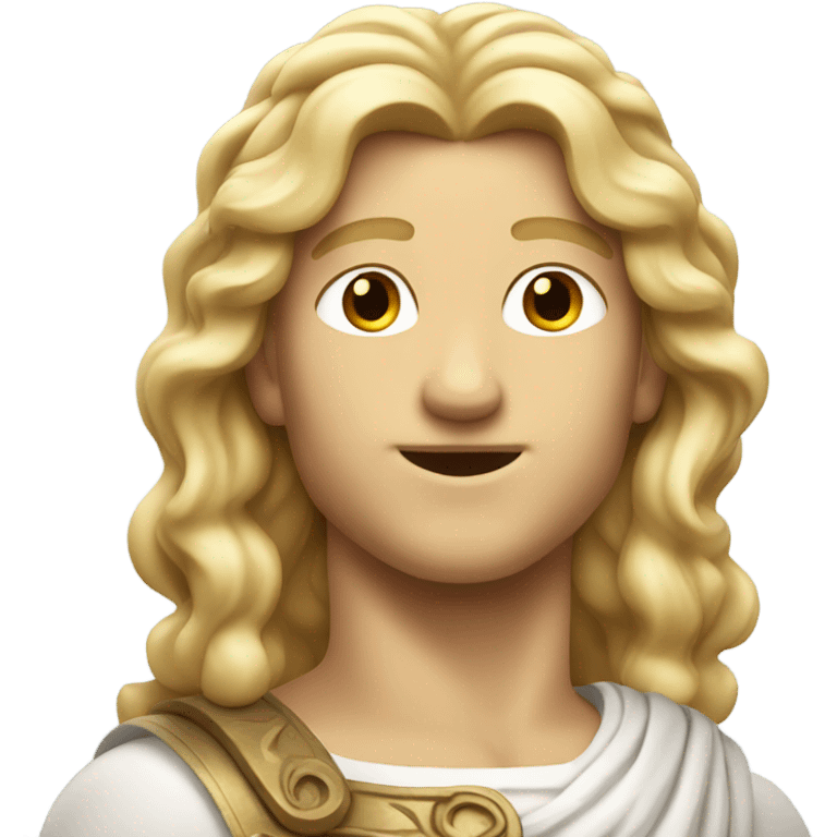 apollo greek god blonde haie emoji