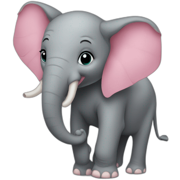 Elephant rose emoji