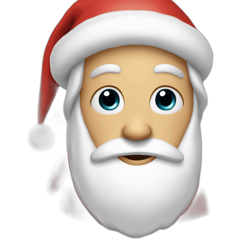 santa with tears emoji