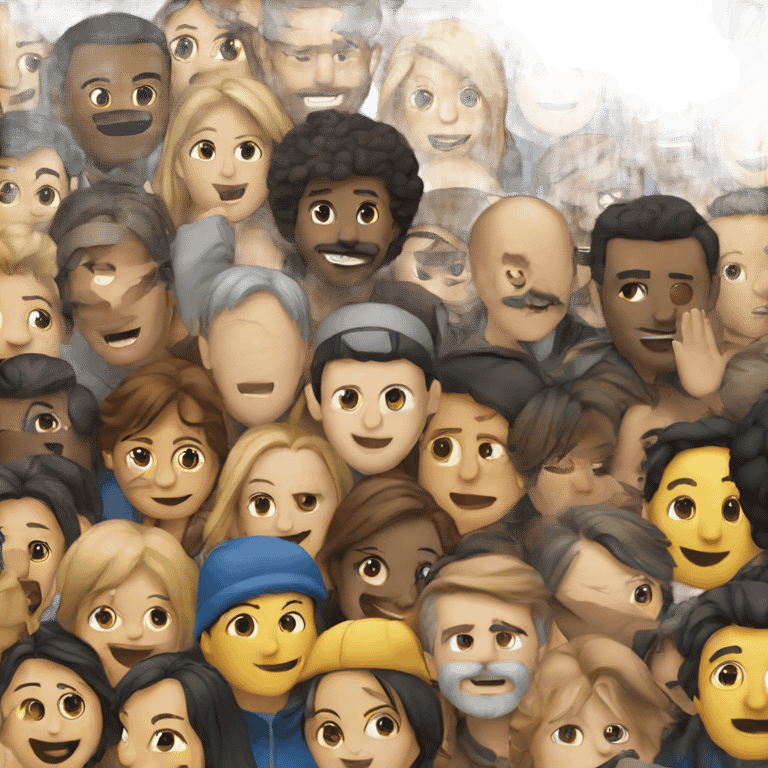 a crowd emoji