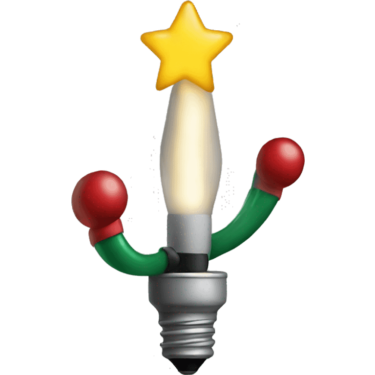  3 Christmas light emoji