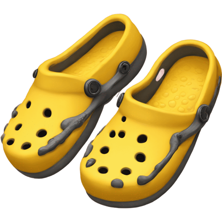 Yellow crocs emoji