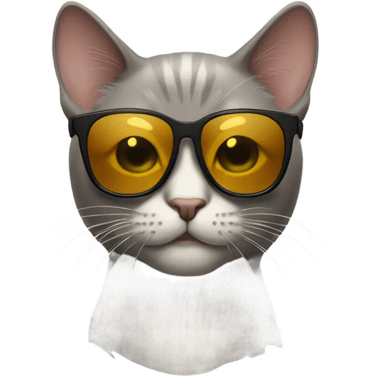 Cat with sunglasses emoji