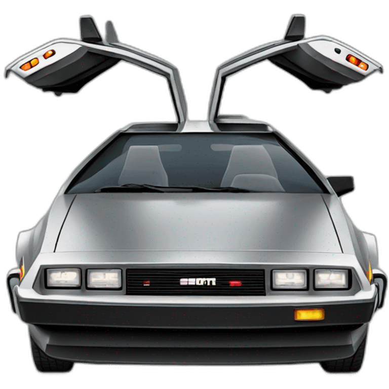 DeLorean time machine emoji