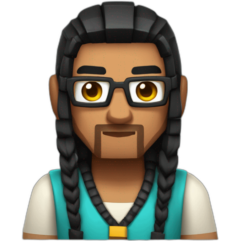 minecraft indian researcher with a lambda tattoo emoji