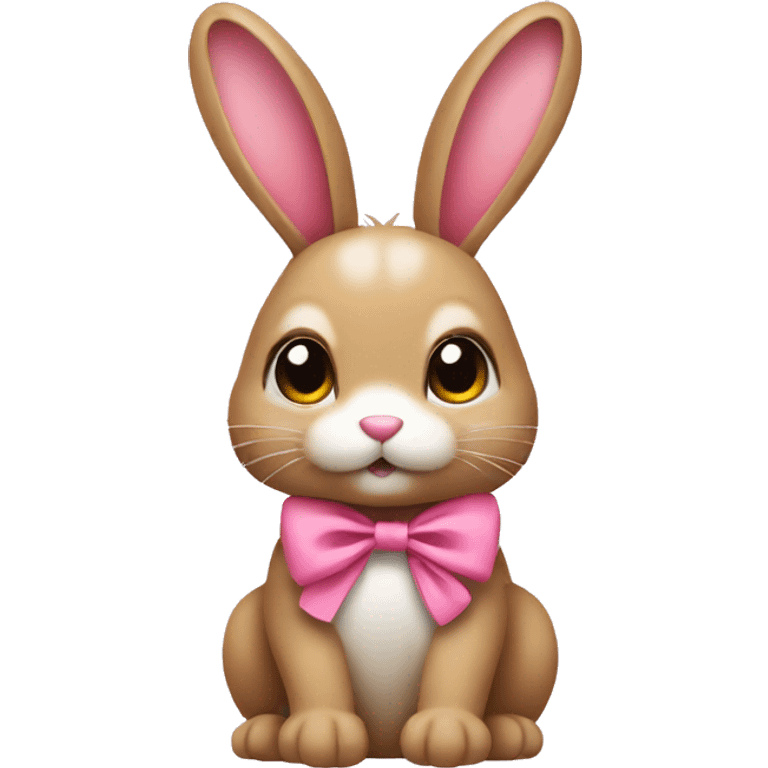 Bunny with pink bow emoji