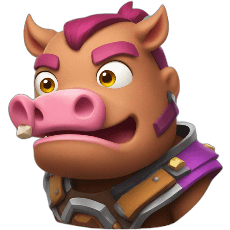 Clash Royale hog rider  emoji