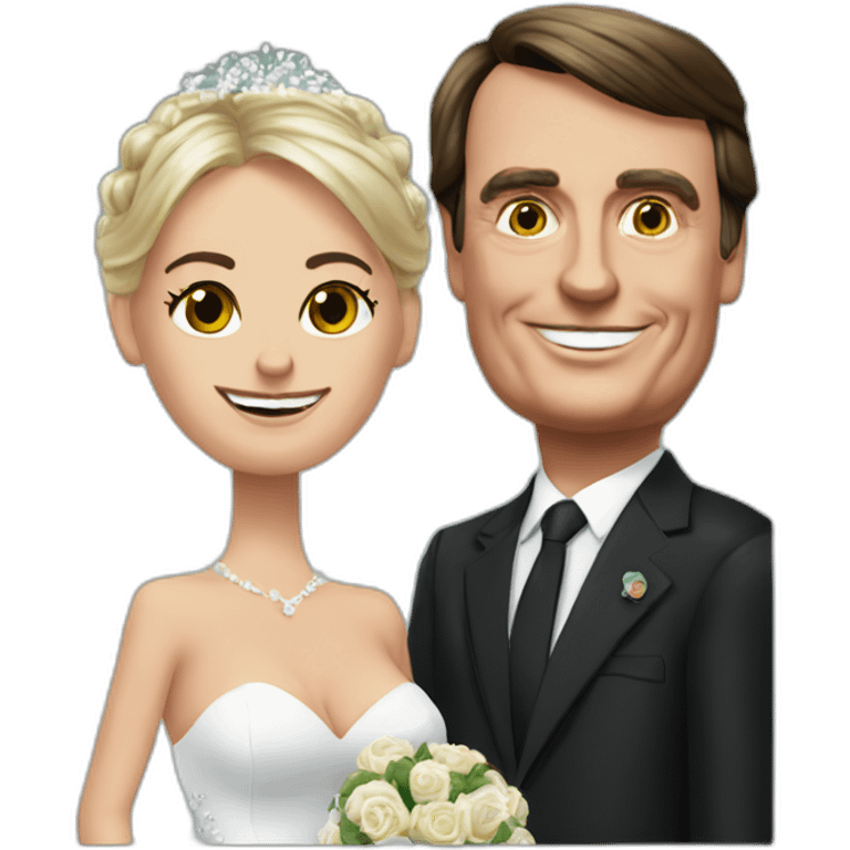 Jair Bolsonaro marrying Donald trump emoji