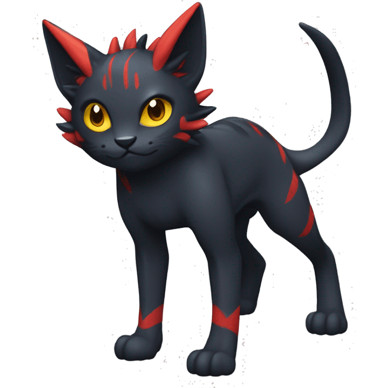  Kawaii Edgy Cool Beautiful Nargacuga-Litten full Outlined body emoji