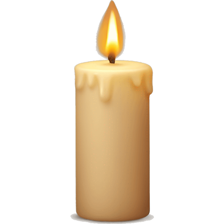 Beige candle emoji