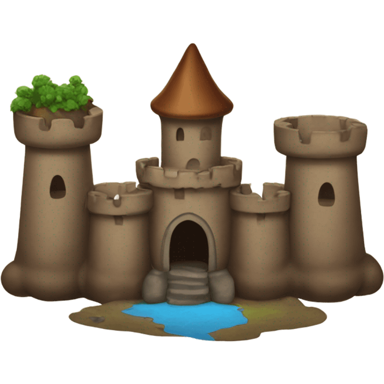 Poop castle emoji