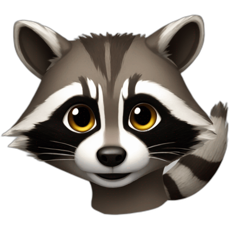 rocket racoon emoji