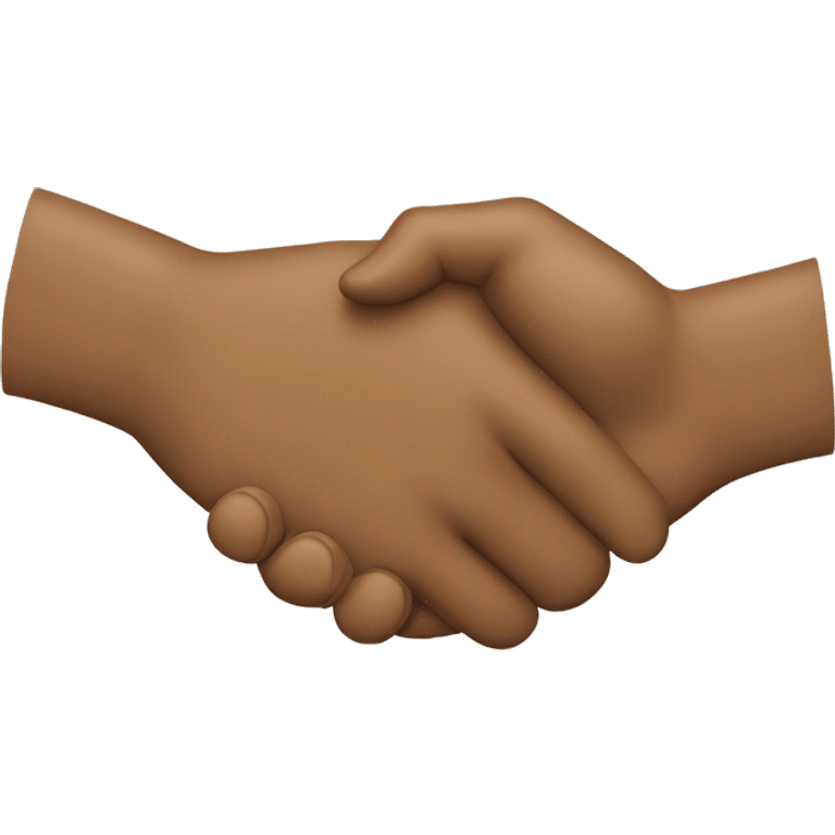 Create a hand shake emoji where the hands aren't touching  emoji