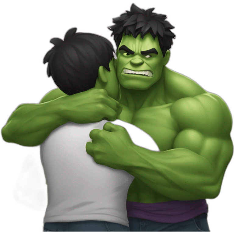 Sie hugging hulk emoji