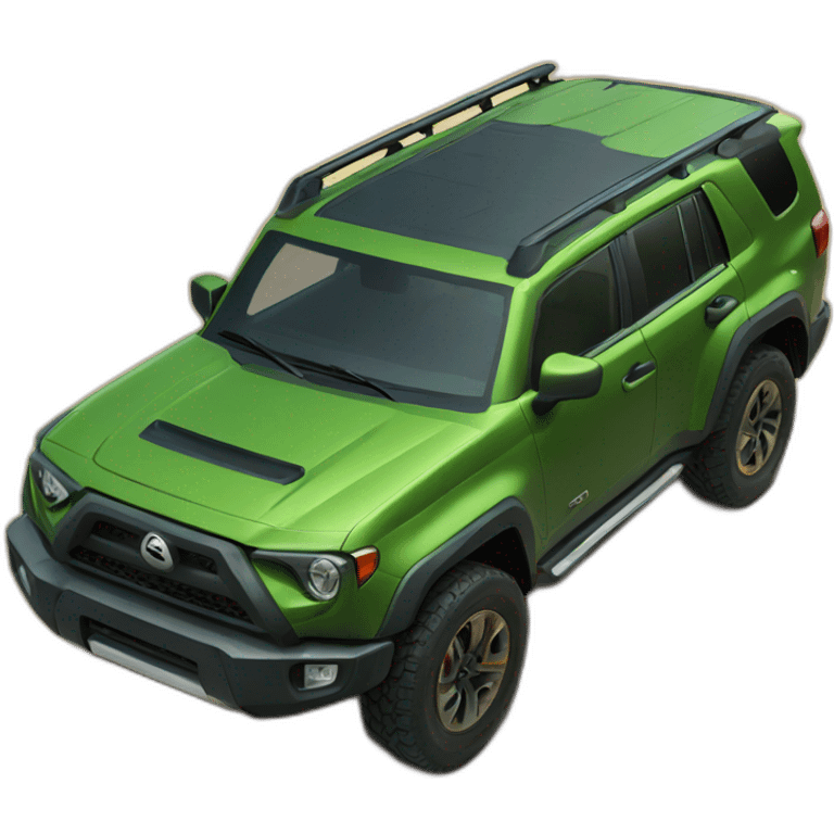 Car all terrain green emoji