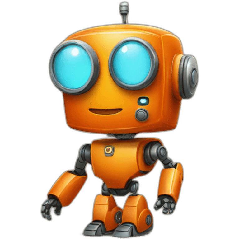 orange robot emoji