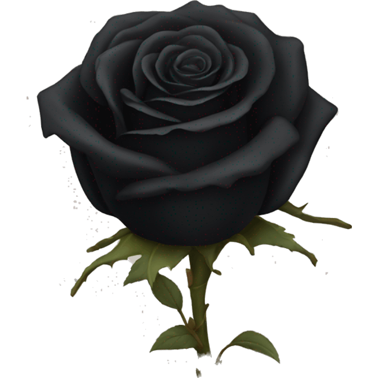  dead black rose emoji