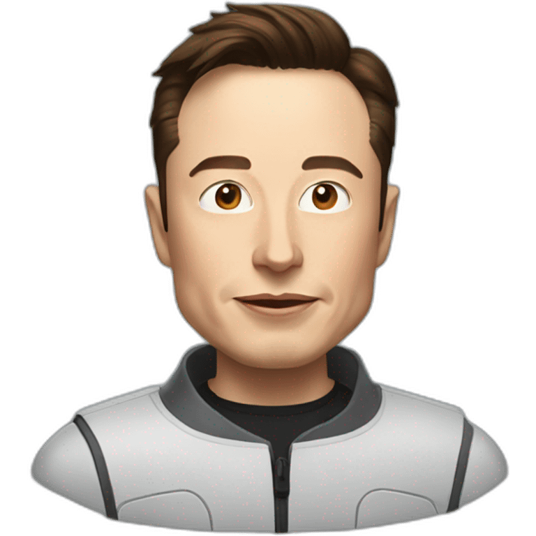 Elon musk en chien emoji