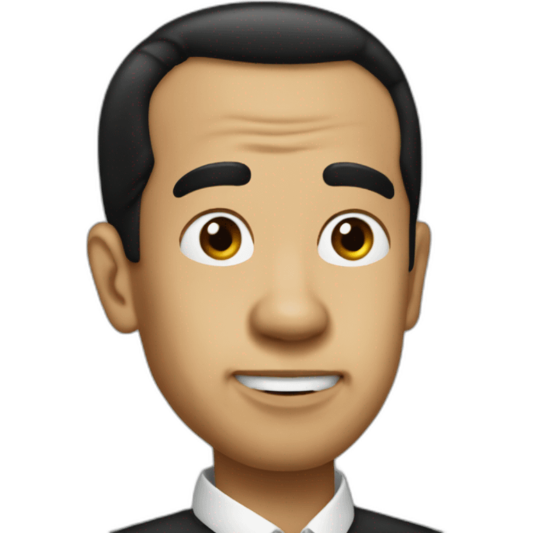 jokowi with long pony hair emoji