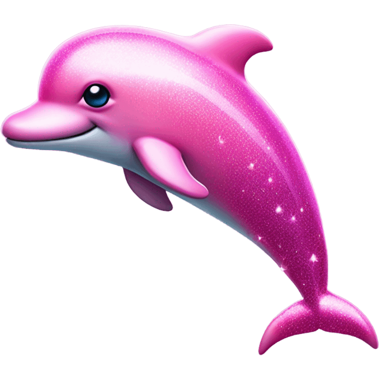 Three eyed pink dolphin magical emoji