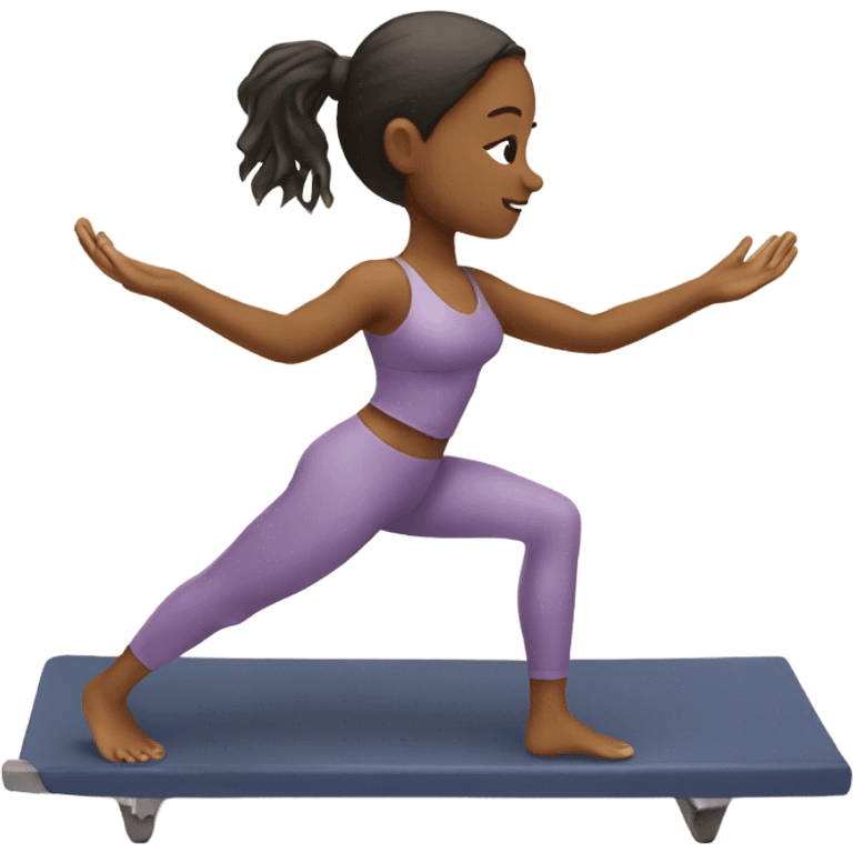 girl doing Pilates  emoji