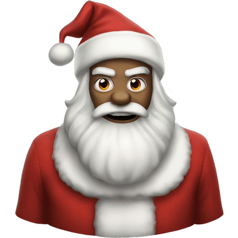 evil santa clause emoji