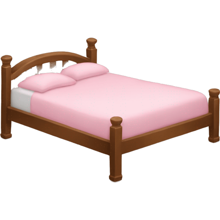 Light pink bed emoji